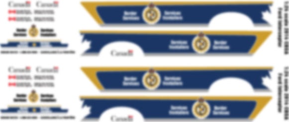 Canada Border Services - Waterslide decals for 2013 Ford Interceptor ...